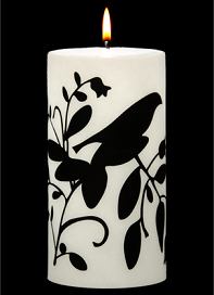 Lark Candle - Black and Light