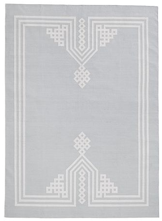 Dove Gobi Frame Rug